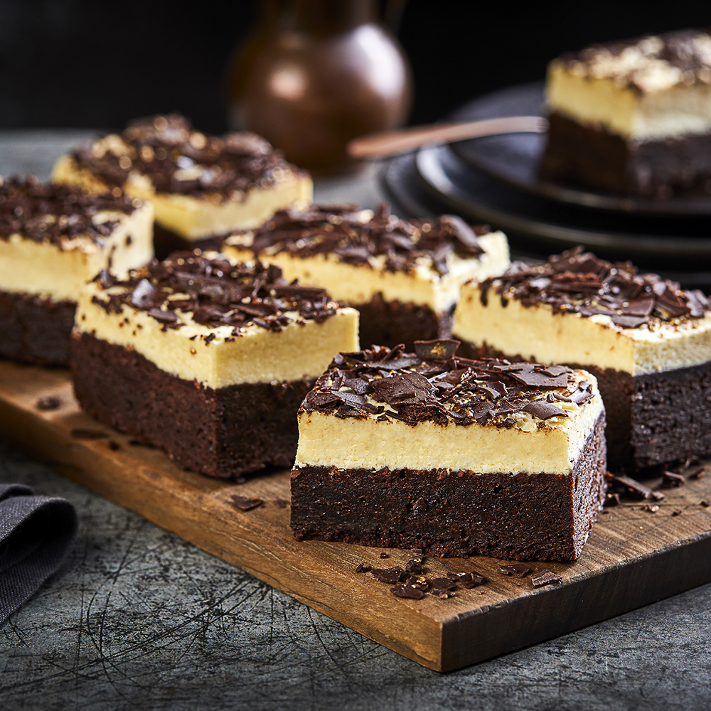 Salted chocolate chantilly slice